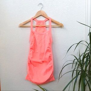 Neon Coral Workout Tank